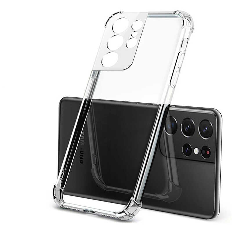 Samsung Galaxy S22 Ultra Uyumlu Kılıf Zore Kamera Korumalı Nitro Anti Shock Silikon