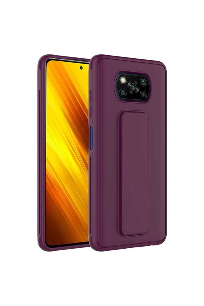 Xiaomi Poco X3 Uyumlu Kılıf Zore Qstand Kapak