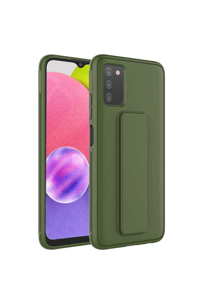 Samsung Galaxy A03S Uyumlu Kılıf Zore Qstand Kapak