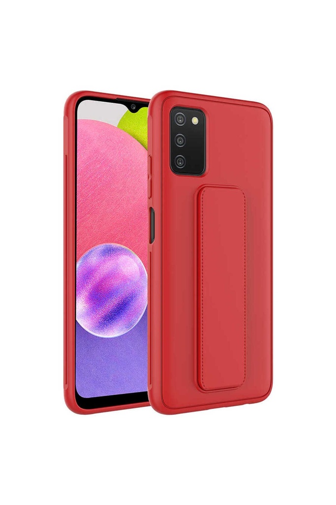 Samsung Galaxy A03S Uyumlu Kılıf Zore Qstand Kapak