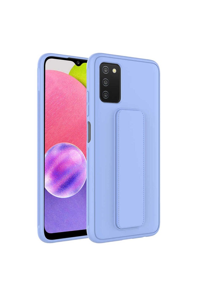 Samsung Galaxy A03S Uyumlu Kılıf Zore Qstand Kapak