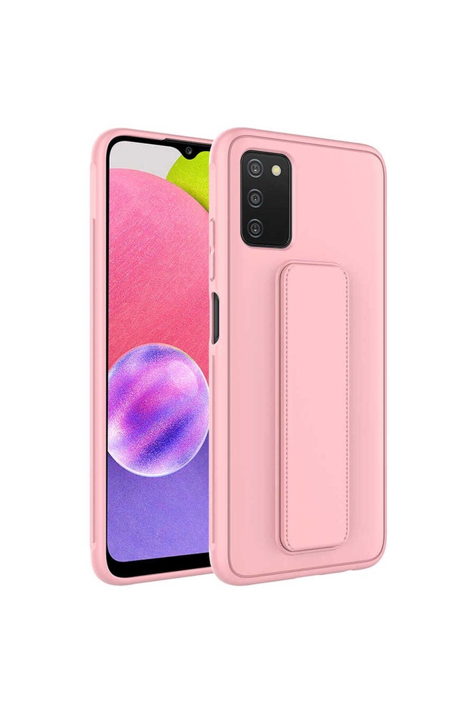 Samsung Galaxy A03S Uyumlu Kılıf Zore Qstand Kapak