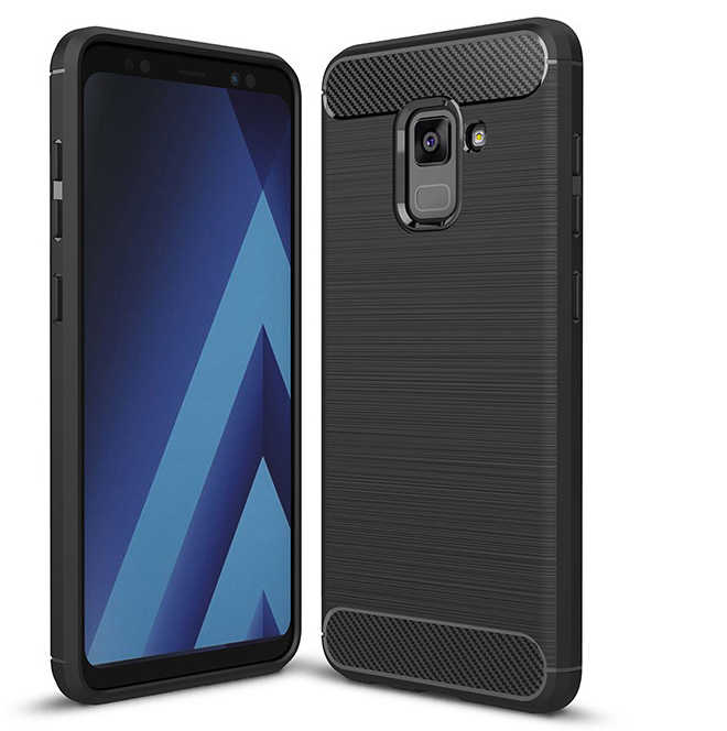 [RNZ-TA558] Samsung Galaxy A8 2018 Uyumlu Kılıf Zore Room Silikon Kapak (Siyah)