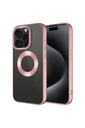 Apple iPhone 15 Pro Uyumlu Kılıf Tek Kamera Çerçeveli Logo Gösteren Zore Omega Kapak