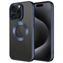 Apple iPhone 15 Pro Max Uyumlu Kılıf Tek Kamera Çerçeveli Logo Gösteren Zore Omega Kapak