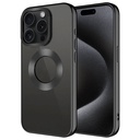 Apple iPhone 15 Pro Max Uyumlu Kılıf Tek Kamera Çerçeveli Logo Gösteren Zore Omega Kapak