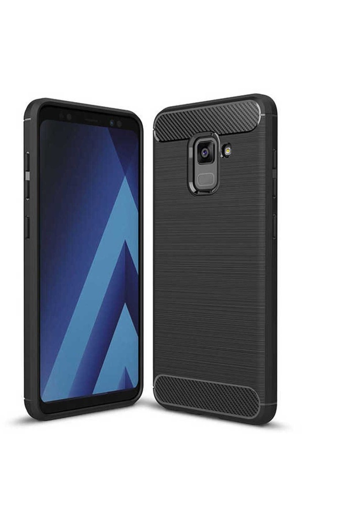 [RNZ-TA561] Samsung Galaxy A8 Plus 2018 Uyumlu Kılıf Zore Room Silikon Kapak (Siyah)