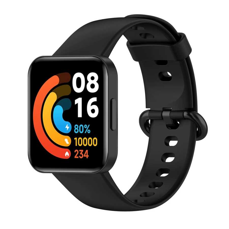 [RNZ-TA74851] Xiaomi Redmi Watch 2 Lite Uyumlu Zore Klasik Kordon (Siyah)