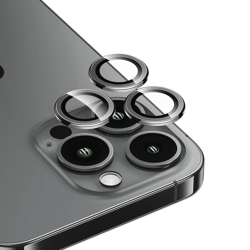 Apple iPhone 15 Pro Uyumlu Benks DR Safir Kamera Lens Koruyucu