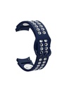 Samsung Galaxy Watch 4 42mm 20mm Uyumlu Kordon Silikon Esnek Yumuşak Delikli Spor KRD-02 Kayış