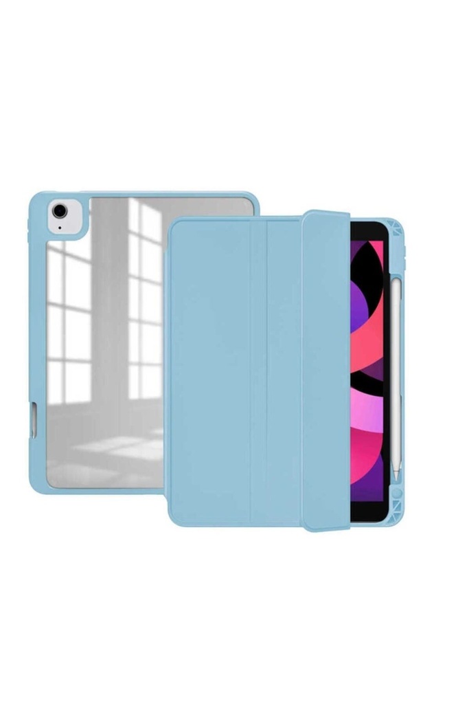 Apple iPad Air 10.9 2022 (5.Nesil) Uyumlu Kılıf Zore Nort Arkası Şeffaf Standlı Kılıf
