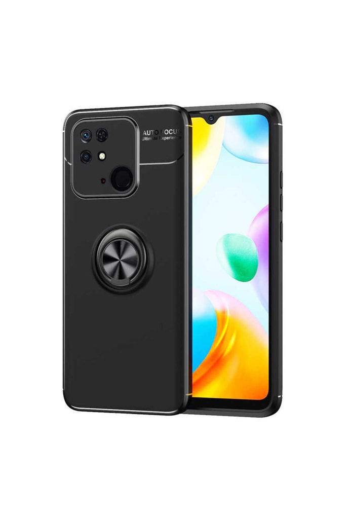 [RNZ-TA74908] Xiaomi Poco C40 Uyumlu Kılıf Zore Ravel Silikon Kapak (Siyah)