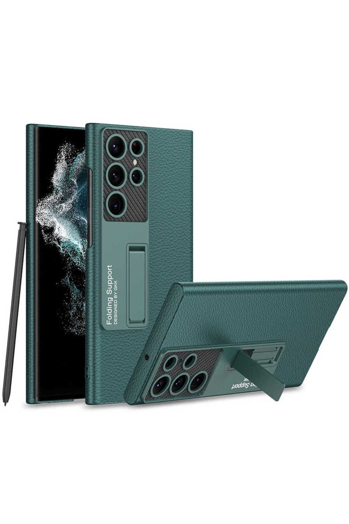 Samsung Galaxy S22 Ultra Uyumlu Kılıf Zore Kıpta Standlı Kapak