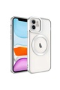 Apple iPhone 11 Uyumlu Kılıf M-safe Wireless Şarj Özellikli Zore Setro Silikon
