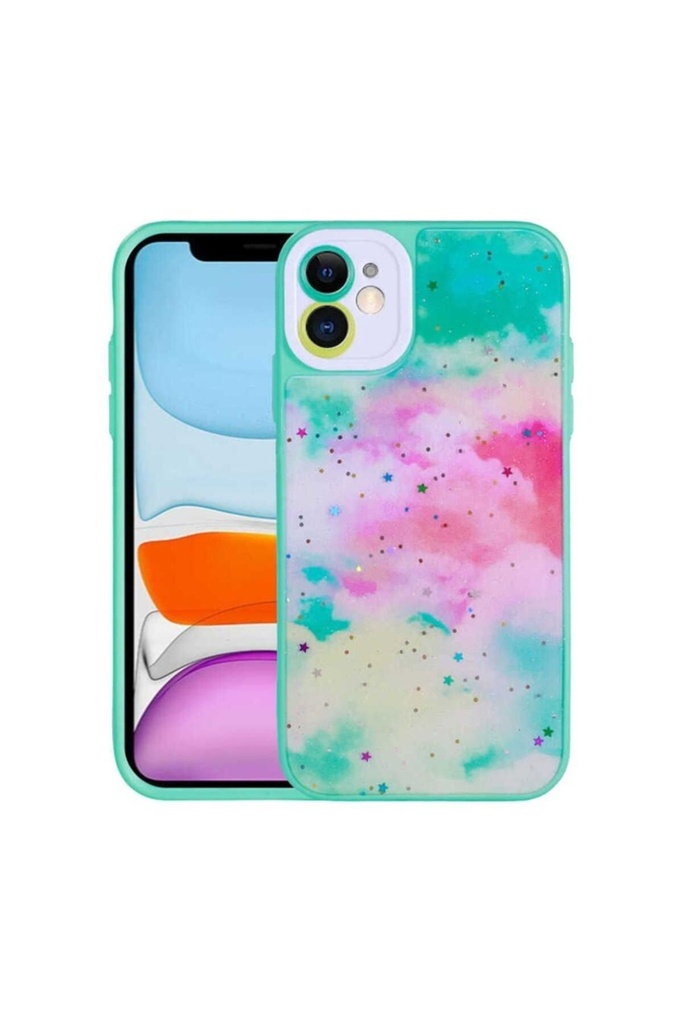 [RNZ-TA74493] Apple iPhone 11 Uyumlu Kılıf Kamera Korumalı Sert Desenli Zore Pami Kapak (NO5)