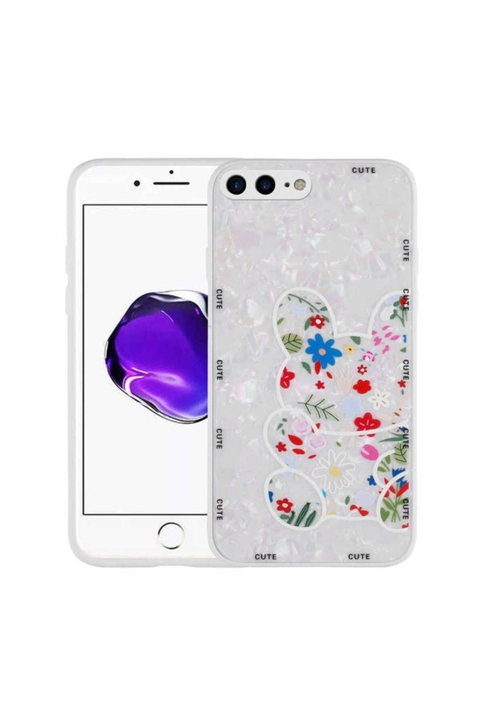 Apple iPhone 7 Plus Uyumlu Kılıf Desenli Sert Silikon Zore Mumila Kapak