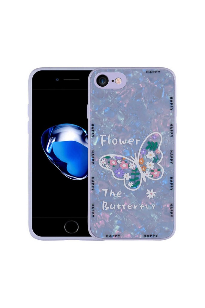 Apple iPhone 8 Plus Uyumlu Kılıf Desenli Sert Silikon Zore Mumila Kapak