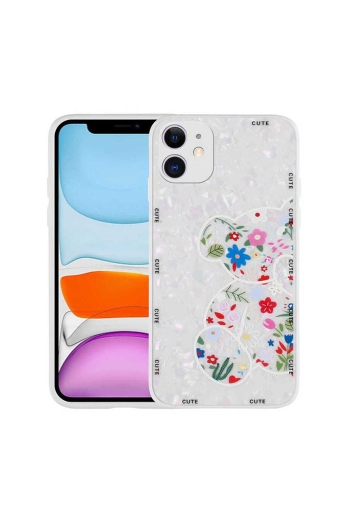 Apple iPhone 12 Uyumlu Kılıf Desenli Sert Silikon Zore Mumila Kapak
