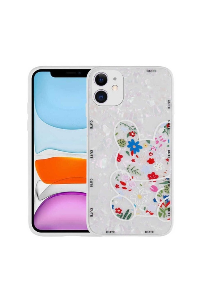 Apple iPhone 12 Uyumlu Kılıf Desenli Sert Silikon Zore Mumila Kapak