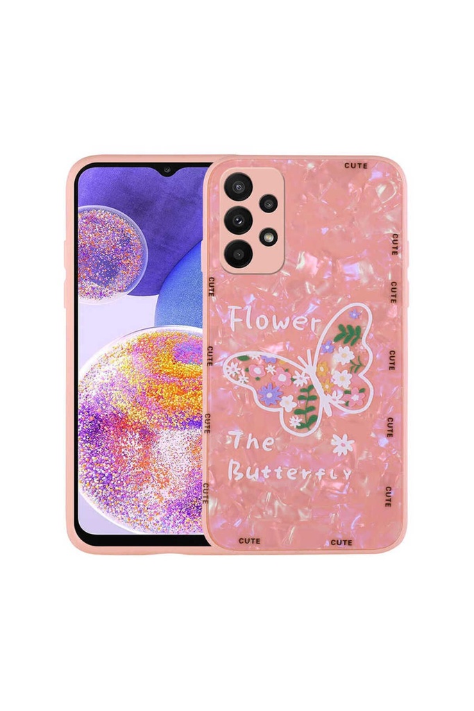 Samsung Galaxy A23 Uyumlu Kılıf Desenli Sert Silikon Zore Mumila Kapak