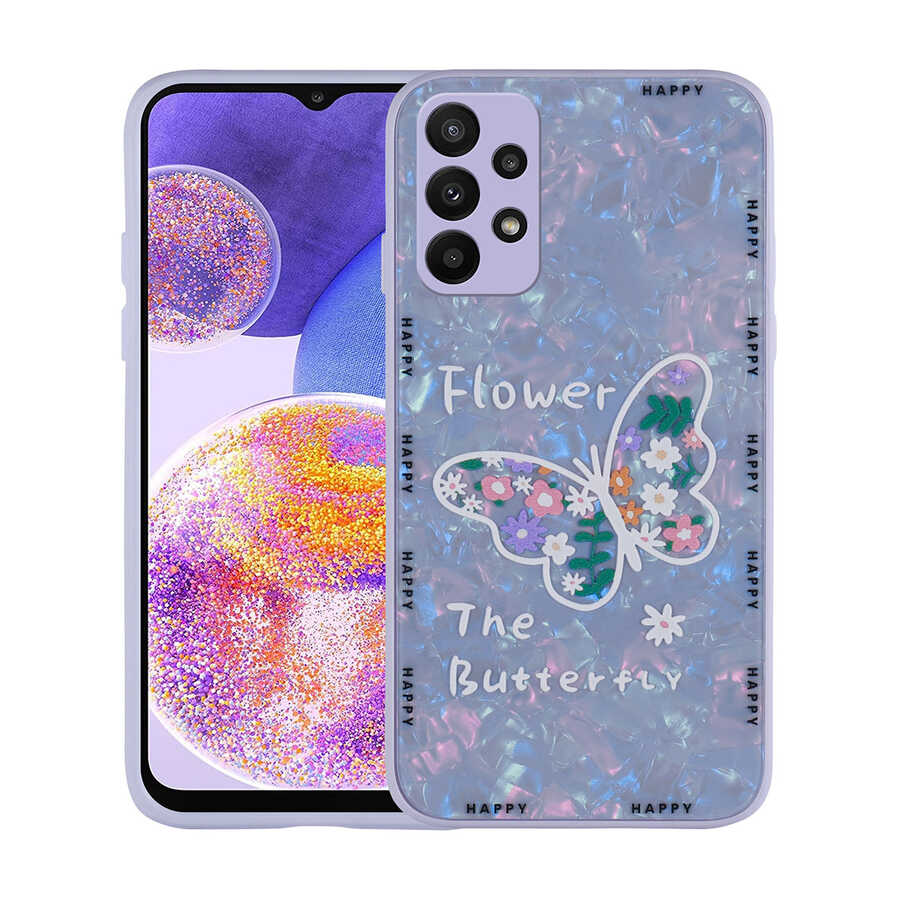 Samsung Galaxy A33 5G Uyumlu Kılıf Desenli Sert Silikon Zore Mumila Kapak