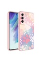 Samsung Galaxy S21 FE Uyumlu Kılıf Kamera Korumalı Desenli Sert Silikon Zore Epoksi Kapak