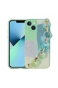 Apple iPhone 13 Pro Max Uyumlu Kılıf Simli Desenli El Askılı Tutacaklı Zore Elsa Silikon Kapak