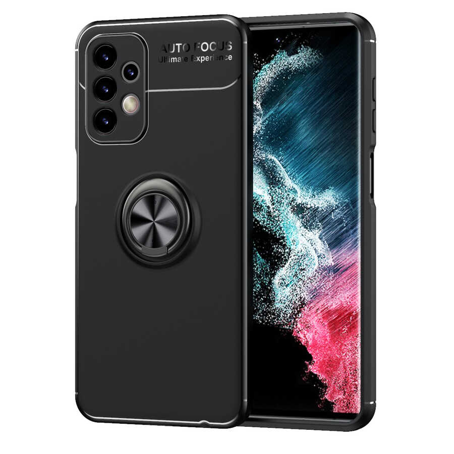 [RNZ-TA74392] Samsung Galaxy A23 Uyumlu Kılıf Zore Ravel Silikon Kapak (Siyah)