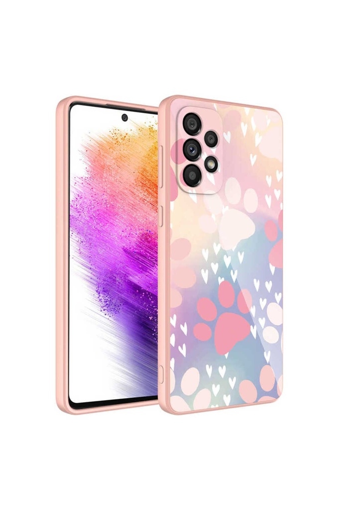 Samsung Galaxy A33 5G Uyumlu Kılıf Kamera Korumalı Desenli Sert Silikon Zore Epoksi Kapak