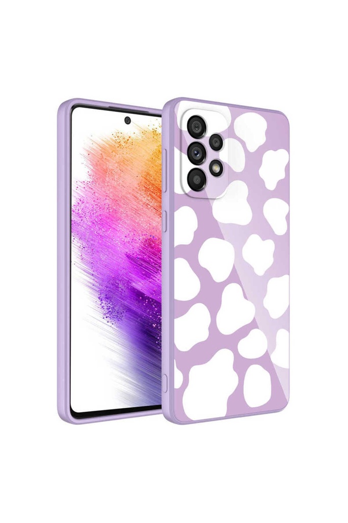 Samsung Galaxy A33 5G Uyumlu Kılıf Kamera Korumalı Desenli Sert Silikon Zore Epoksi Kapak