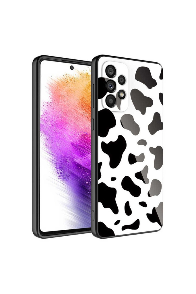 Samsung Galaxy A33 5G Uyumlu Kılıf Kamera Korumalı Desenli Sert Silikon Zore Epoksi Kapak