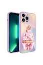 Apple iPhone 12 Pro Uyumlu Kılıf Kamera Korumalı Desenli Sert Silikon Zore Epoksi Kapak