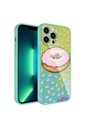 Apple iPhone 12 Pro Uyumlu Kılıf Kamera Korumalı Desenli Sert Silikon Zore Epoksi Kapak