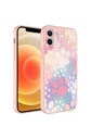 Apple iPhone 12 Pro Uyumlu Kılıf Kamera Korumalı Desenli Sert Silikon Zore Epoksi Kapak