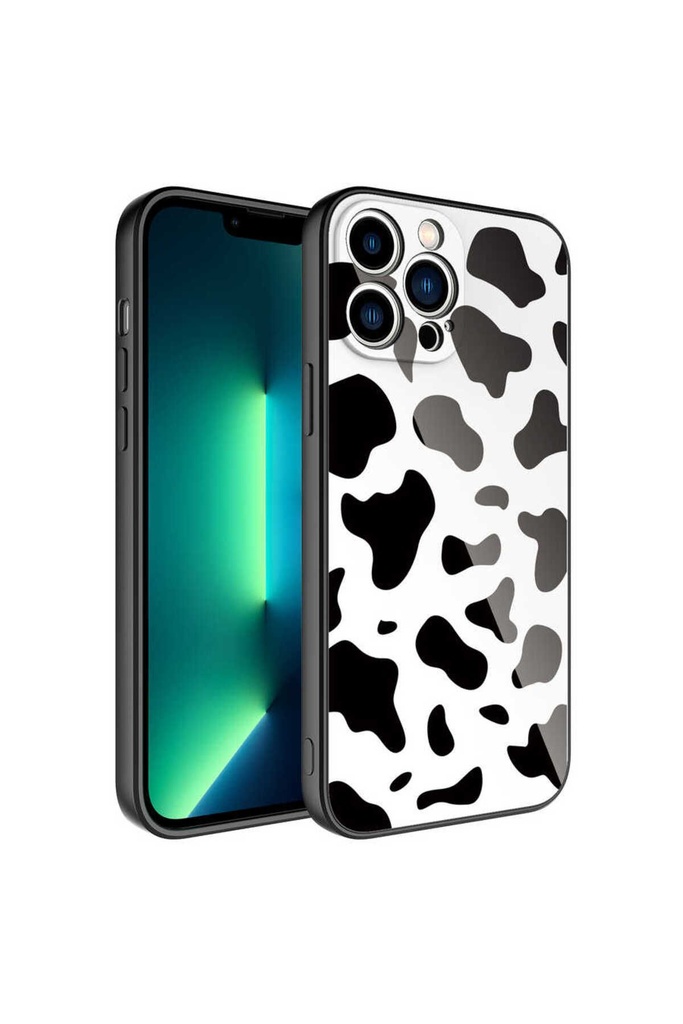 Apple iPhone 12 Pro Uyumlu Kılıf Kamera Korumalı Desenli Sert Silikon Zore Epoksi Kapak
