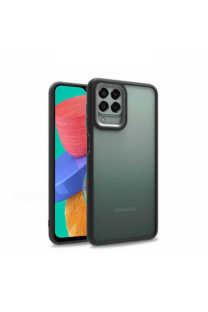 [RNZ-TA74425] Samsung Galaxy M33 Uyumlu Kılıf Zore Flora Kapak (Siyah)