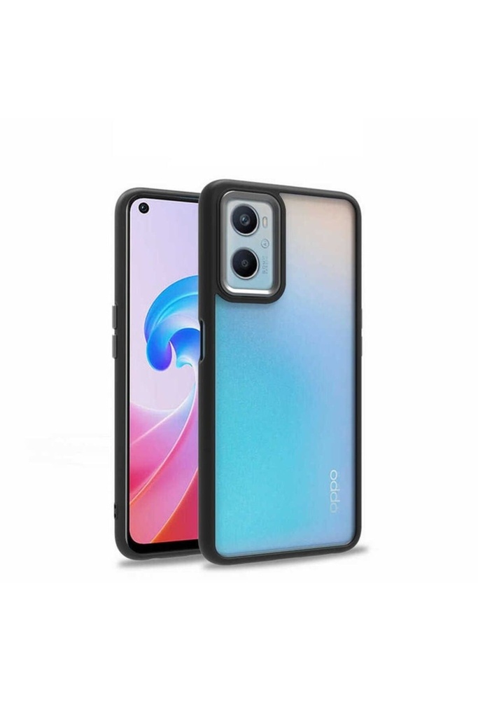 [RNZ-TA74455] Oppo A96 4G Uyumlu Kılıf Zore Flora Kapak (Siyah)
