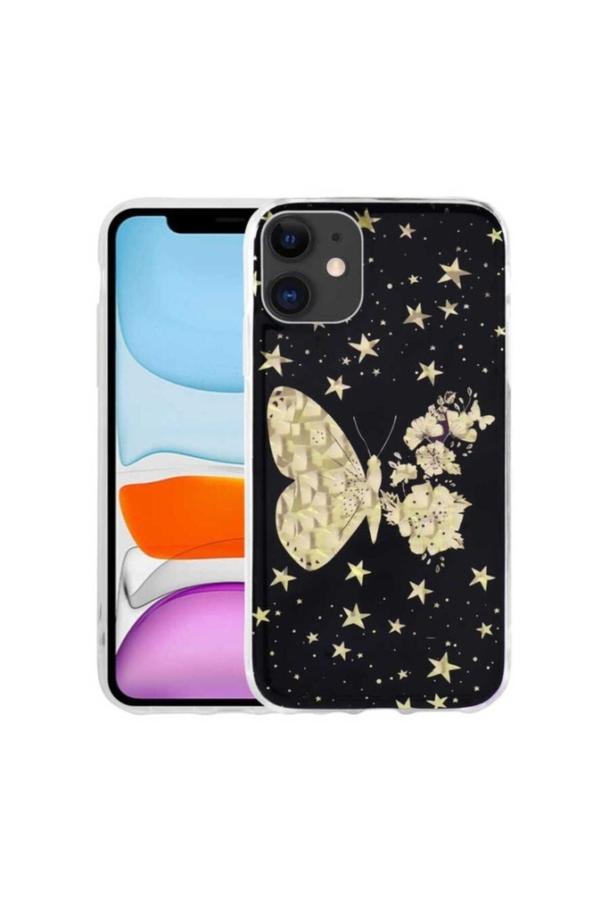 Apple iPhone 11 Uyumlu Kılıf Desenli Sert Zore Elnov Kapak