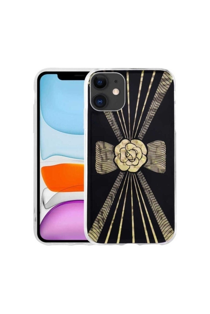 Apple iPhone 11 Uyumlu Kılıf Desenli Sert Zore Elnov Kapak