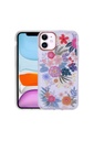 Apple iPhone 11 Uyumlu Kılıf Desenli Simli Sert Zore İnka Kapak