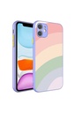 Apple iPhone 11 Uyumlu Kılıf Kamera Korumalı Renkli Temperli Zore X-Cam Kapak