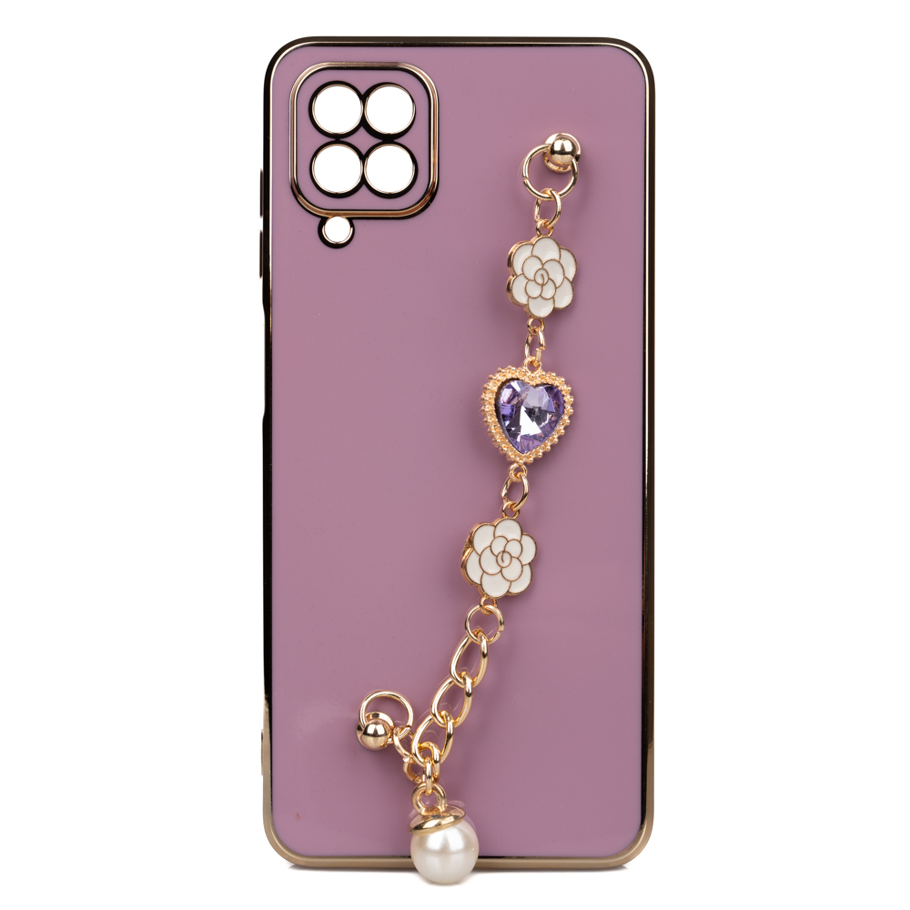 Samsung Galaxy A12 Uyumlu Kılıf El Tutamaçlı Kamera Korumalı Zore Taka Silikon Kapak