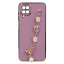 Samsung Galaxy A12 Uyumlu Kılıf El Tutamaçlı Kamera Korumalı Zore Taka Silikon Kapak