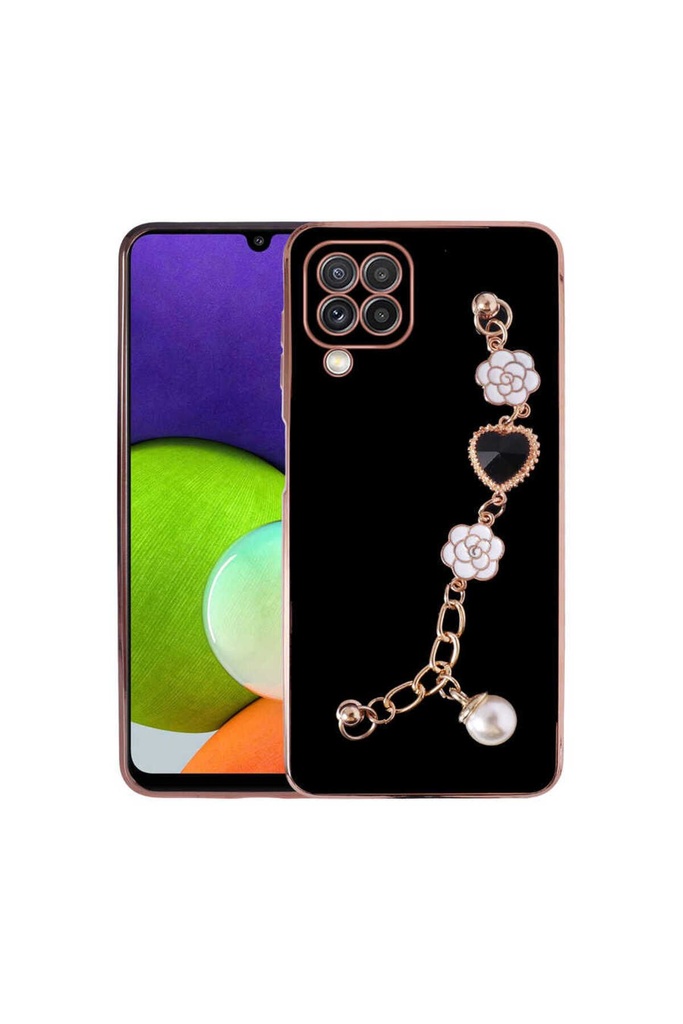 Samsung Galaxy M32 Uyumlu Kılıf El Tutamaçlı Kamera Korumalı Zore Taka Silikon Kapak