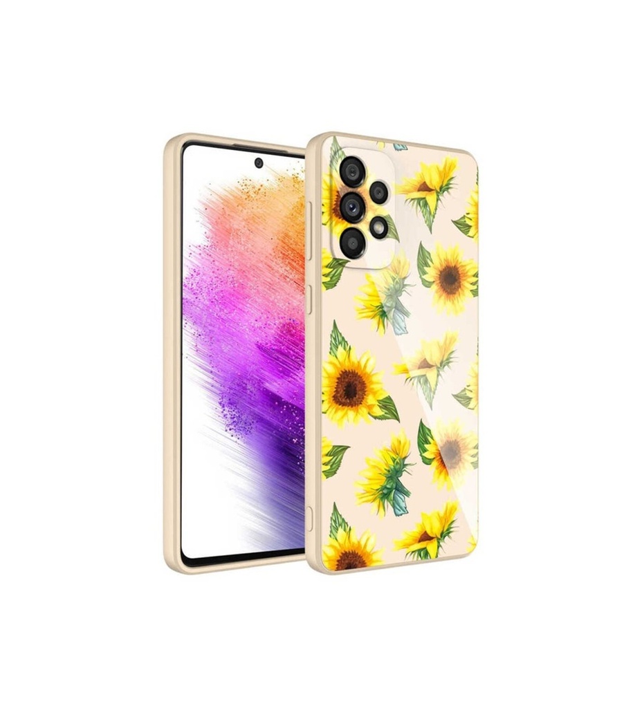 Samsung Galaxy A53 5G Uyumlu Kılıf Kamera Korumalı Desenli Sert Silikon Zore Epoksi Kapak