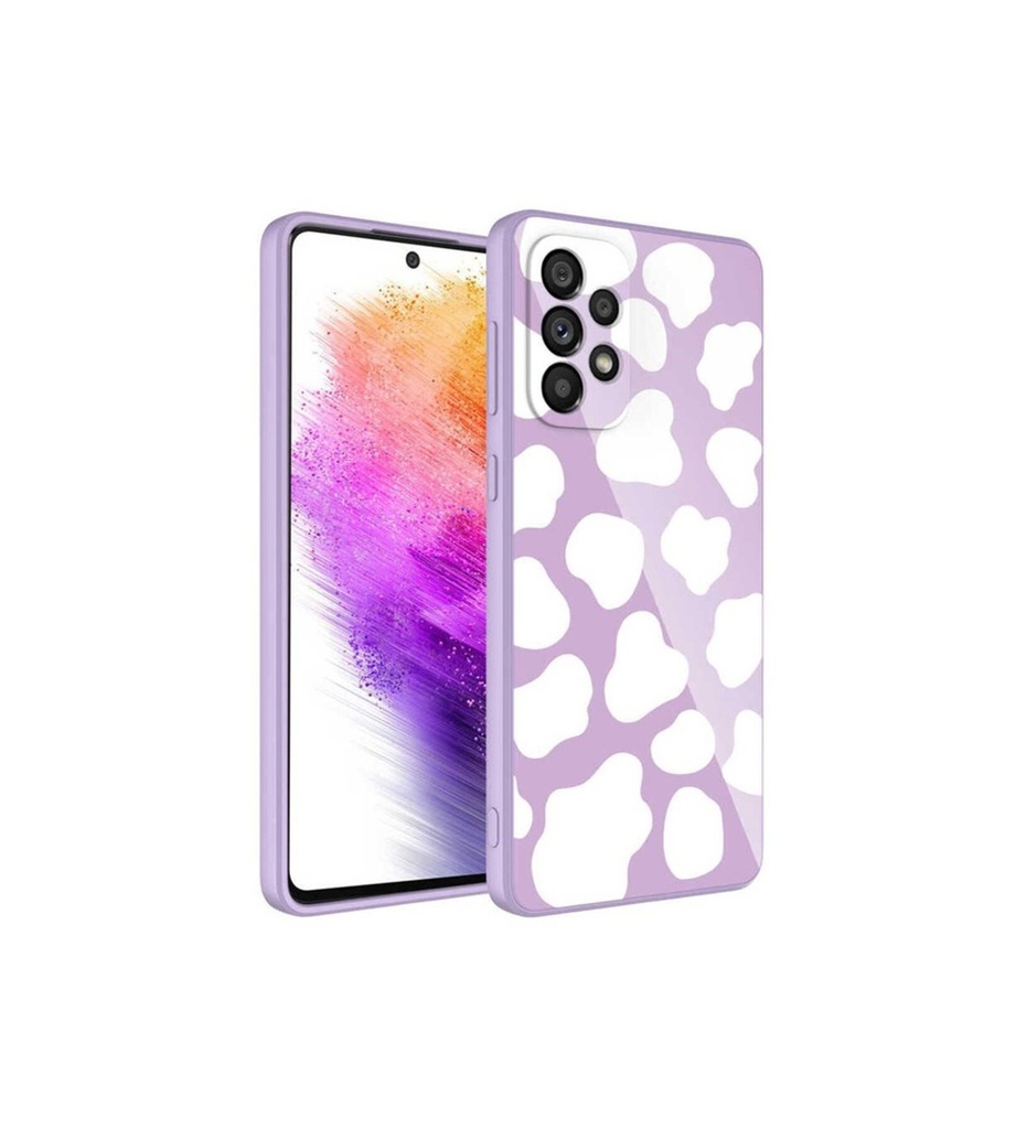 Samsung Galaxy A53 5G Uyumlu Kılıf Kamera Korumalı Desenli Sert Silikon Zore Epoksi Kapak