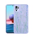 Xiaomi Redmi Note 10S Uyumlu Kılıf Simli Desenli Kamera Korumalı Parlak Zore Popy Kapak