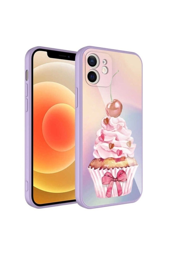 Apple iPhone 11 Uyumlu Kılıf Kamera Korumalı Desenli Sert Silikon Zore Epoksi Kapak