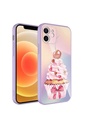 Apple iPhone 11 Uyumlu Kılıf Kamera Korumalı Desenli Sert Silikon Zore Epoksi Kapak