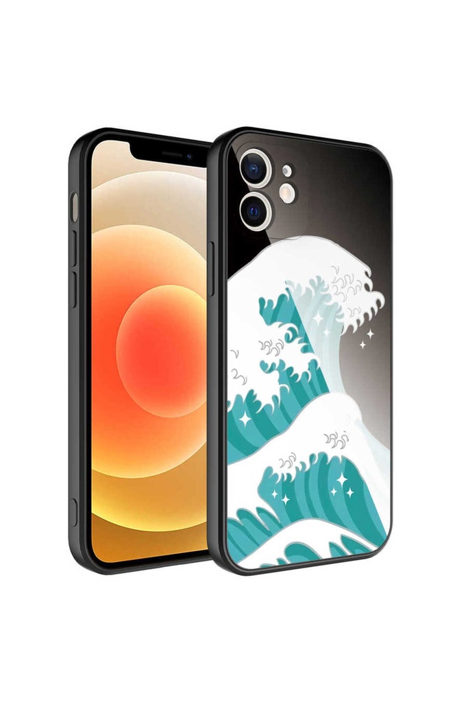 Apple iPhone 11 Uyumlu Kılıf Kamera Korumalı Desenli Sert Silikon Zore Epoksi Kapak